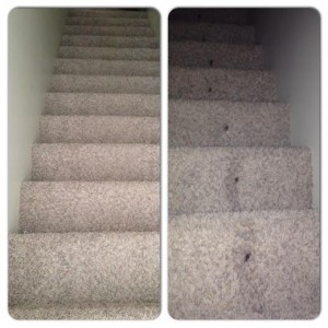 Before and After pictures of the stairs