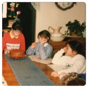 My 9th birthday party with two of my of long-time friends, Cory & Julie. (1988)